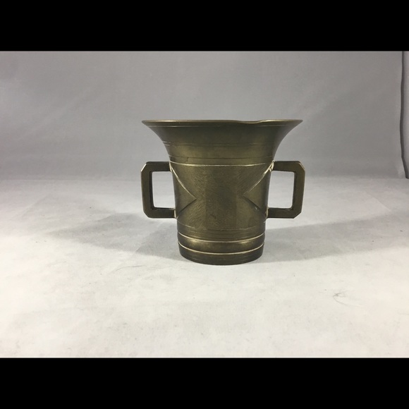 Antique Other - Antique Solid Brass Mortar
